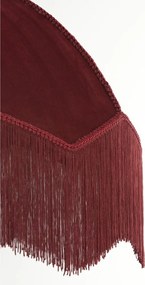 Висящо осветително тяло с текстилен абажур в цвят бордо ø 50 cm Malacia – Light &amp; Living