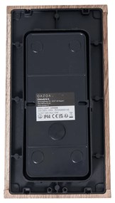 Индустриална стенна лампа с дървен принт 26 см IP44 - Charlois