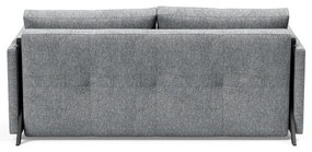 Сив разтегателен диван с подлакътници Twist Granite, 100 x 174 cm Cubed - Innovation
