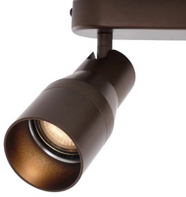 Кръгъл таванен прожектор тъмно бронзов GU10 50mm 2-светлинен - Stanley