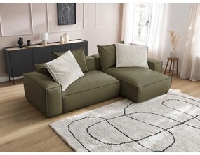 Зелен ъглов диван от изкуствена кожа (променлив) Boheme – Bobochic Paris