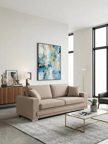 Диван Matrix Триместен-230φ 90β εκ.-Μπεζ