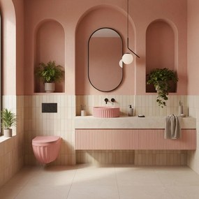 Умивалник за плот DUO Sweet Pink Matt
