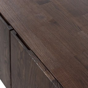 Кафява маса за телевизор от масивен бор 180x56x46 cm Bono – WOOOD