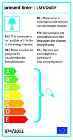 Сива настолна лампа Enchant - Leitmotiv