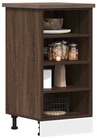 854208 vidaXL Долен шкаф "Рига", кафяв дъб, 40x44,5x81,5 см, инженерно дърво