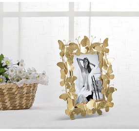 Метална стояща рамка в златисто 28x30,5 cm Butterfly – Mauro Ferretti