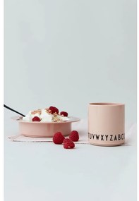 Розова бебешка чаша Eat &amp; Learn - Design Letters