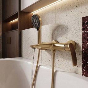 Смесител за вана PREMIUM REA Como Brush Gold