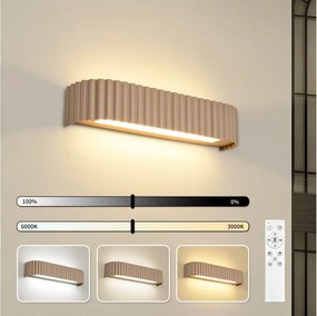 BRILAGI - LED димируема стенна лампа FALCON MODERN LED/14W/230V 40 cm бежова + дистанционно управление