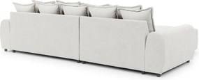Бял ъглов диван (ляв ъгъл) Albane – Ropez
