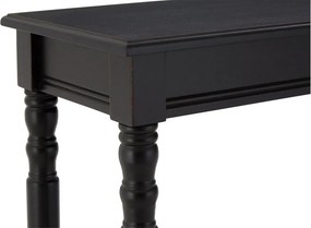 Черна конзолна маса от масивен бор 30x80 cm Heritage – Premier Housewares