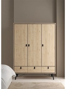 Гардероб с дъбов декор в естествен цвят 150x200 cm Ry - Tvilum