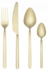 Прибори за хранене 16 бр. от неръждаема стомана в златист цвят Stella – Blomus