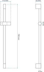 Душ рамо 01 CHROME