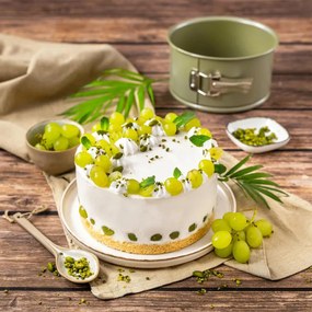 Форма за печене с падащо дъно Zenker 7458, Кръгла, 18x10 см, ILAG Maximizing Green покритие, До 180C, Зелен