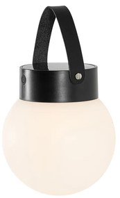 Външна висяща лампа черна с LED 3-степенен димер соларна - Cornelia