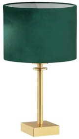 Argon 8106 - Настолна лампа ABBANO 1xE27/15W/230V месинг/зелена