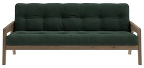Зелен велурен разтегателен диван 204 cm Grab - Karup Design