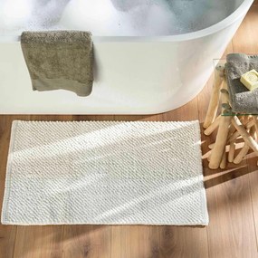 Бял килим за баня 50x80 cm Yanis – douceur d'intérieur