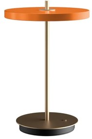 Оранжева LED затъмняваща се настолна лампа с метален абажур (височина 31 cm) Asteria Move – UMAGE