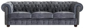 Сив диван от кадифе, 200 см Norwin - Max Winzer