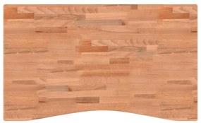 356056 vidaXL Плот за бюро 100x(55-60)x2,5 см масивно дърво бук