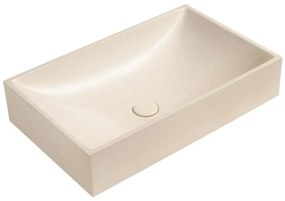 Sapho - мивка за плот 58x36 см, бетон/бежова