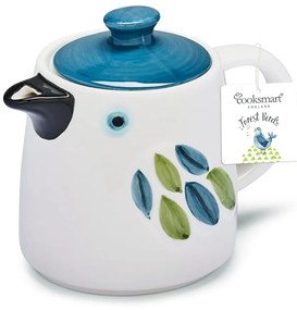 Син и бял керамичен чайник Forest Birds - Cooksmart ®