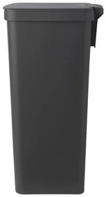 Кош за боклук с педал Brabantia StepUp 1005557, 40 л, Екологични материали, Голям отвор, Тъмносив