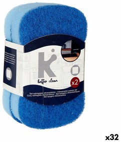 Scouring Pads Set Син Полиуретан влакно (32 броя)
