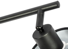 Модерна таванна лампа черна 3-светлина - Hetta