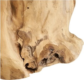 Кръгла странична масичка от масивно тиково дърво ø 40 cm Palena – House Nordic