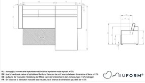 Тъмнозелен разтегателен ъглов диван от рипсено кадифе (променлив) Brave Dave – Miuform