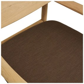 Кафяв фотьойл с табуретка Olvera – House Nordic