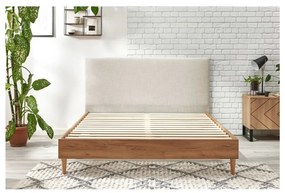 Бежово/натурално двойно легло с решетка 180x200 cm Noa - Bobochic Paris