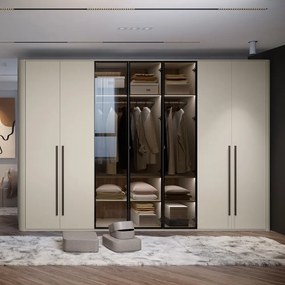 Гардероб Dutchess седемкрил стъкло