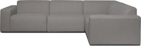 Сив ъглов диван (десен ъгъл) Roxy - Scandic