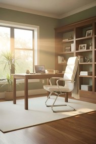 Рецепционен стол Veilstone-Бял