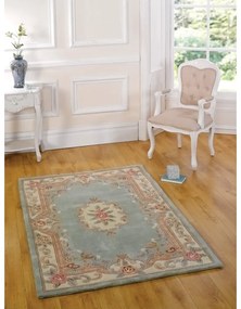 Зелен вълнен килим , 120 x 180 cm Aubusson - Flair Rugs