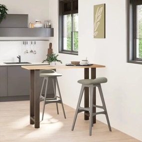 4013339 vidaXL Крака за бар маса, естествена стомана, 2 бр., 40 x (100-101) см, стомана