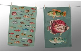 Кърпи в комплект от 2 броя 47x65 cm Fish in the Ocean - Really Nice Things