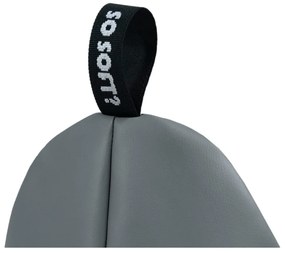 Тъмносин детски пуф от изкуствена кожа Lull M – So Soft?