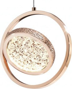 Висяща Кристална Лампа LHJ106-1CP LIGHT ROSE GOLD