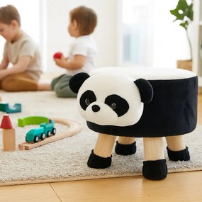 Детска табуретка с мотив на панда