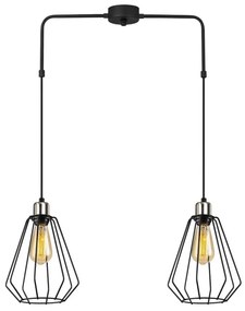 Черно метално висящо осветително тяло Opviq lights Straton - Opviq lights