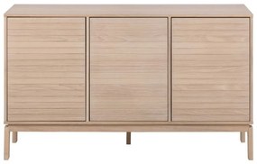 Нисък скрин от декор от дъб естествен 135x80 cm Linley – Actona