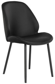 Черни трапезни столове в комплект от 2 броя Monte Carlo - House Nordic