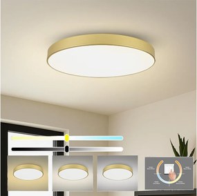 Brilagi-LED таванно осветително тяло POOL LED/128W/230V 3000/4500/6000K Ø 100 см златисто