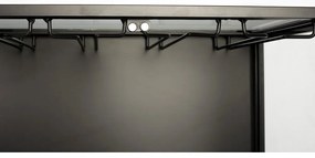 Черна стойка за вино от елхово дърво за 10 бутилки, 52x103 cm Rob - White Label
